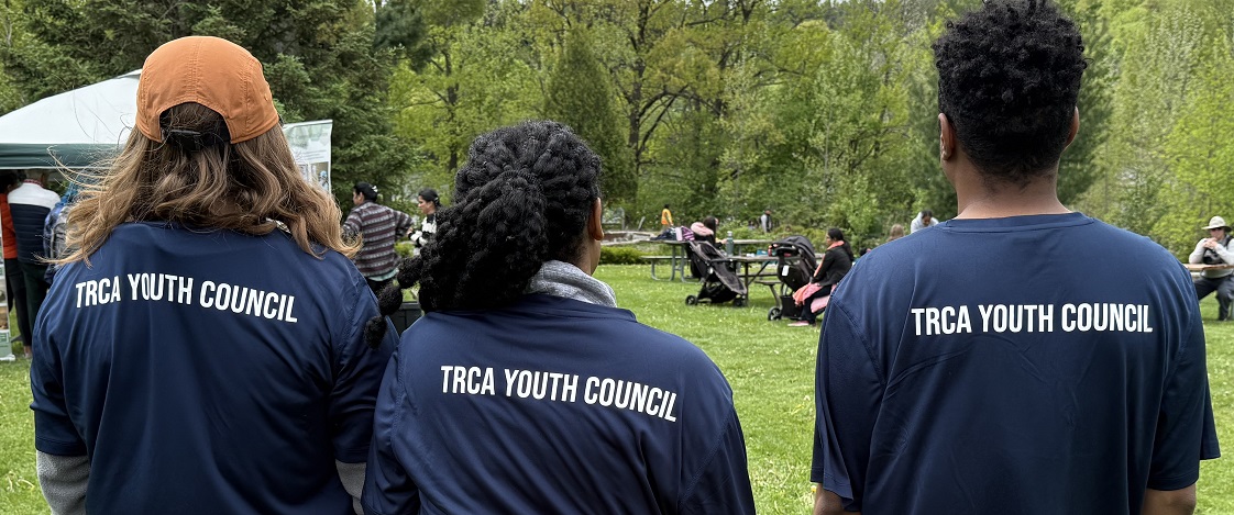 members of the TRCA Youth Council at the 2025 Turtlefest event at Heart Lake Conservation Park