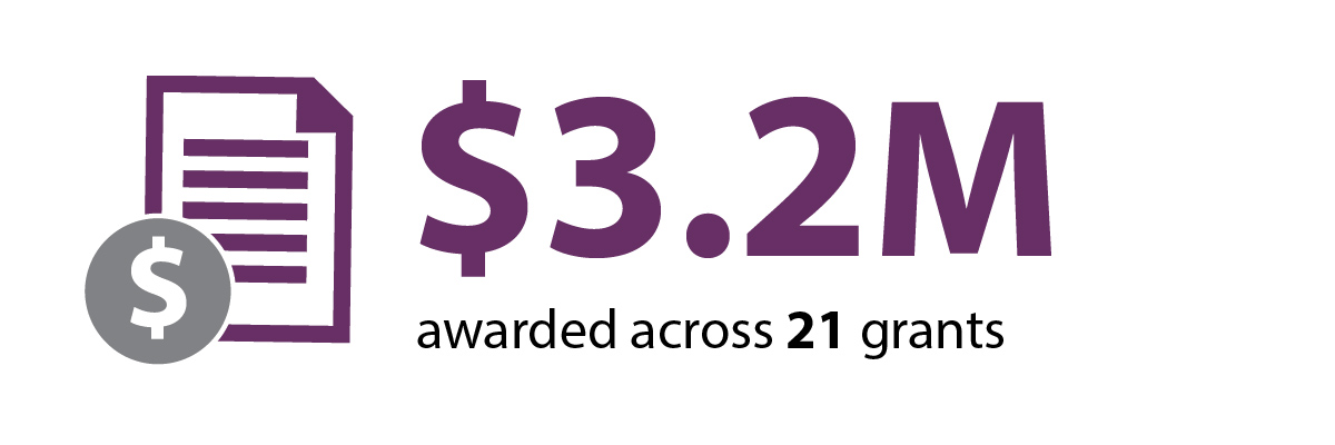 3.2 million dollars awarded across 21 grants