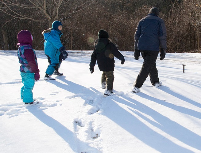 students enjoy outdoor adventure at Kortright Centre Park March Break camp