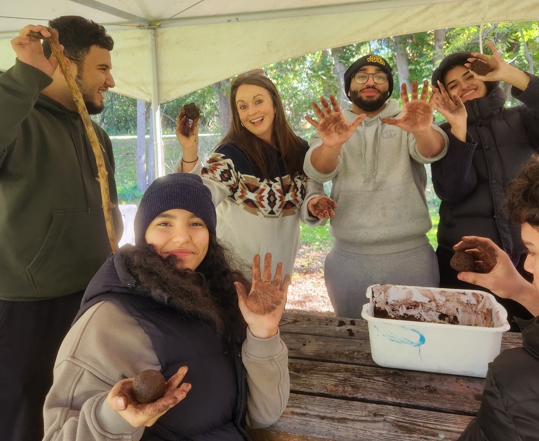 high school students take part in the Literature to Land program at Lake St George Field Centre