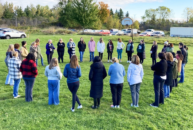 teachers take part in an EcoSchools workshop