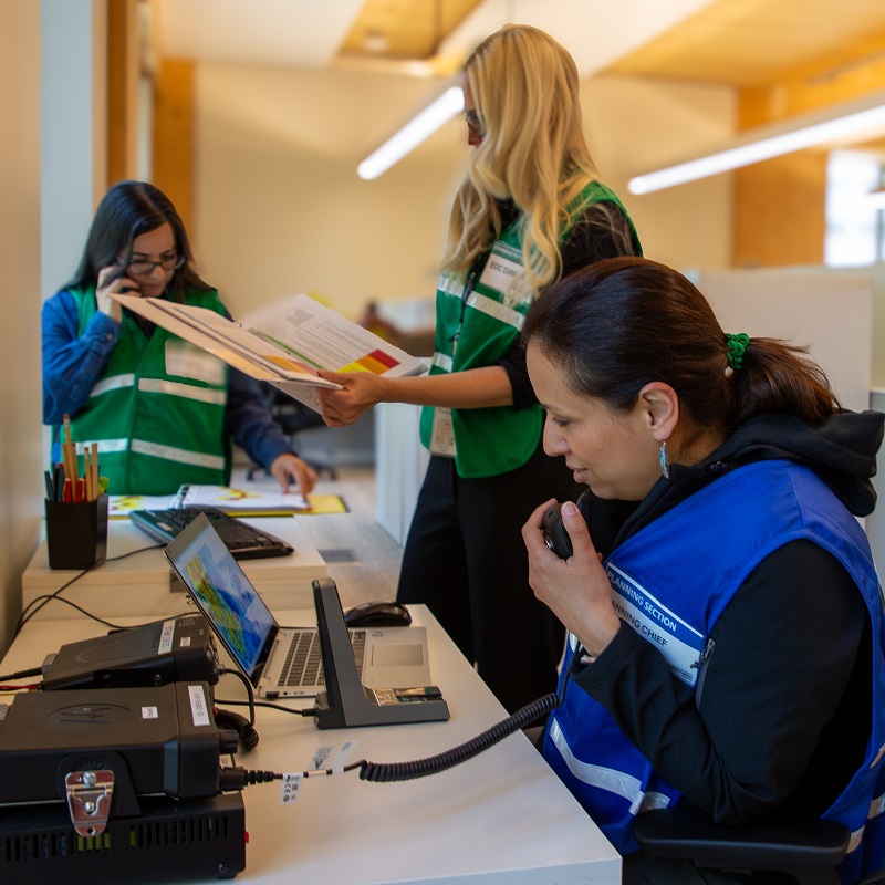 staff on duty at the TRCA Flood Forecasting and Warning Centre