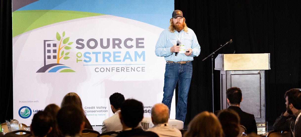 keynote speaker David Bidelspach delivers a presentation at the 2026 Source to Stream conference