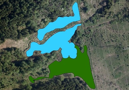 map of the Cold Creek Conservation Area Hydro Wetland Restoration project proposed deliverables