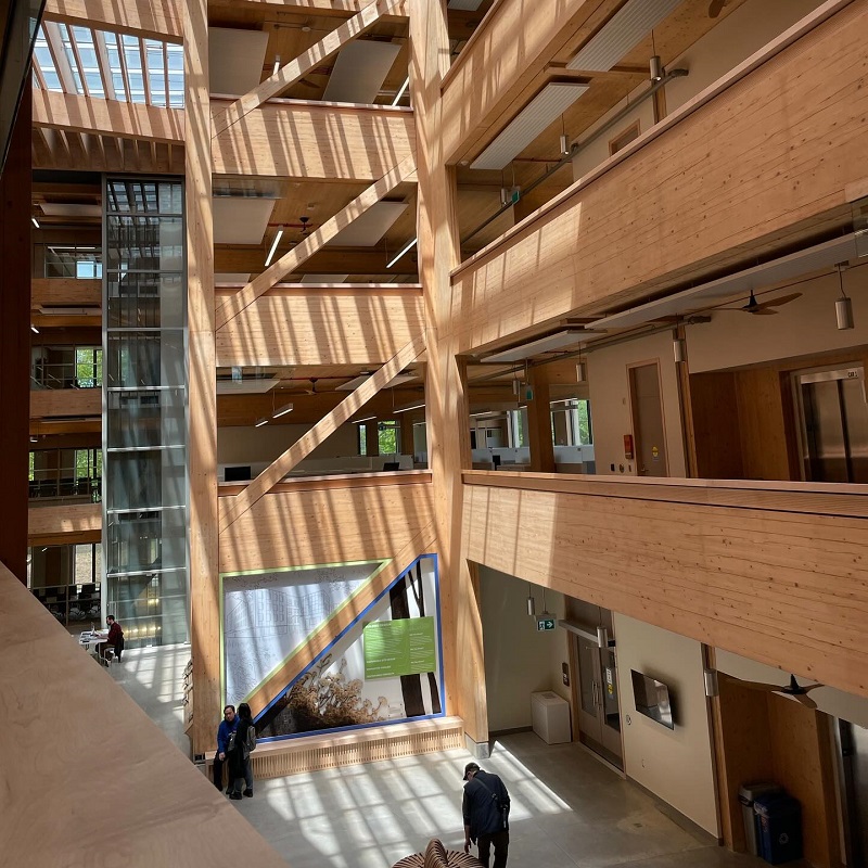 visitors explore the interior of the TRCA administrative office building at 5 shoreham drive during doors open toronto