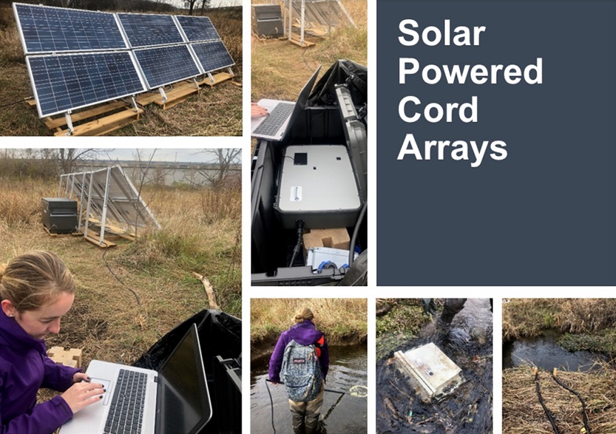 Testing of Telemetry Equipment - Solar Powered Cord Arrays