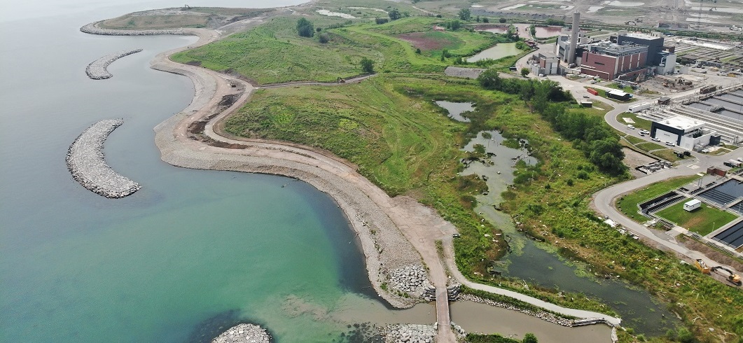 aerial view of Jim Tovey Lakeview Conservation Area