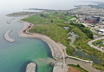 aerial view of Jim Tovey Lakeview Conservation Area