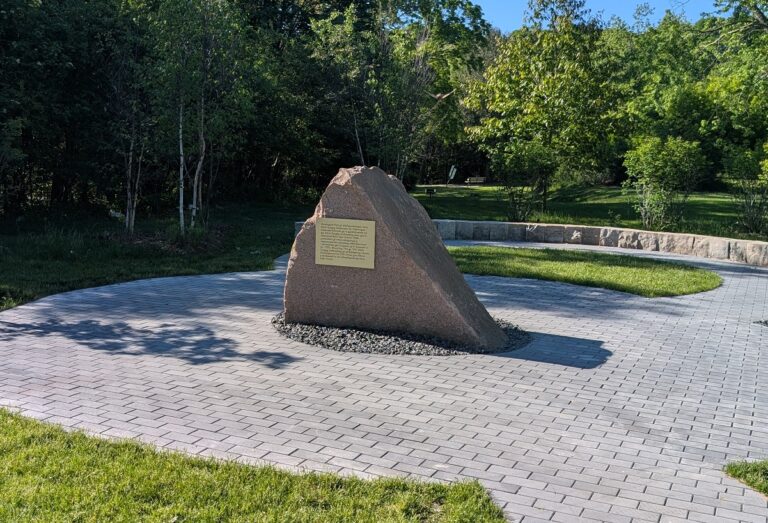 the new Indigenous outdoor gathering space at Morningside Park