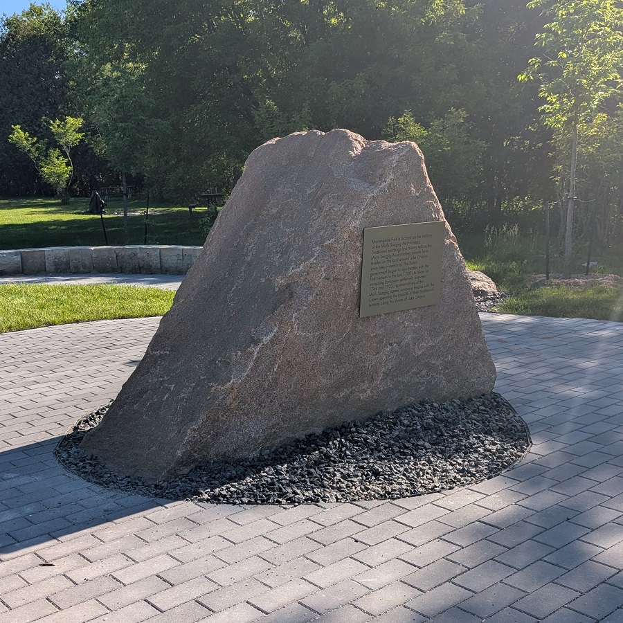 the new Indigenous outdoor gathering space at Morningside Park