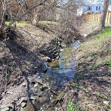 Jaffarys Creek before restoration