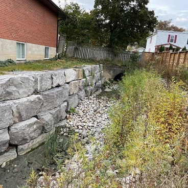 Jaffarys Creek before restoration