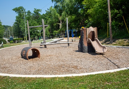 natural playground at Ted Houston memorial park