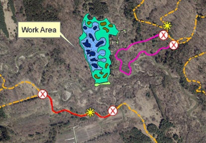 Kortright Wetland and Stream Restoration Project - Public Access map