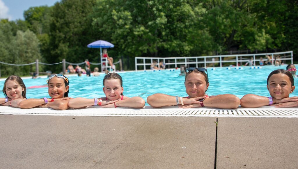 youngsters enjoy a summer afternoon of swimming at the Albion Hills pool and splash pad