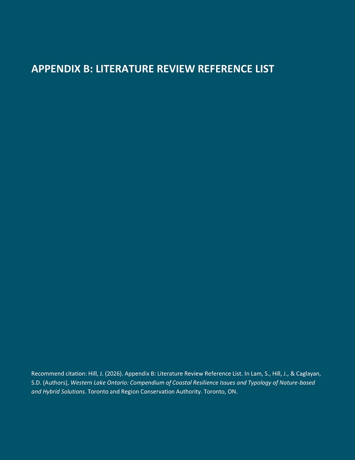 Western Lake Ontario Compendium Technical Report - Appendix B