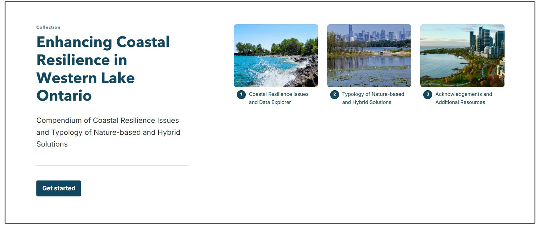 Enhancing Coastal Resilience in Western Lake Ontario - StoryMap