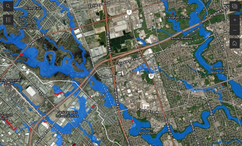 TRCA flood plain map viewer