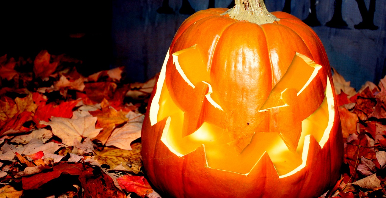 a Halloween jack-o-lantern